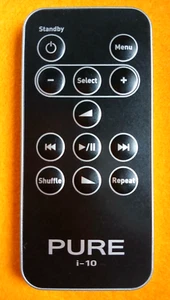 PURE i-10 | PURE CHRONOS i DOCK SERIES II Official Remote Control (Black/Silver) - Picture 1 of 9