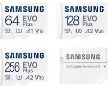 Samsung 64GB 128GB 256GB Micro SD SDXC Class 10 Memory Card 130MB/s