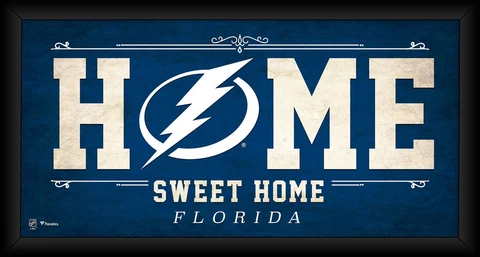 Tampa Bay Lightning Framed 10" x 20" Home Sweet Home Collage Cover