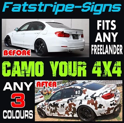 da montare LAND ROVER FREELANDER GRAFICA MIMETICA ADESIVI DECALCOMANIE STRISCE 4x4 TD4 2 - Immagine 1 di 2