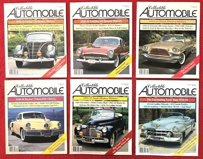 6 Issue Lot COLLECTIBLE AUTOMOBILE Magazine 1985 Full Year CLASSIC Vintage CARS - Image 1 of 2