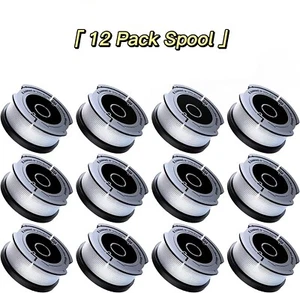 12 PK F-100 Weed Eater Spool Compatible with Black+Decker, 30ft 0.065" Autofeed - Picture 1 of 9