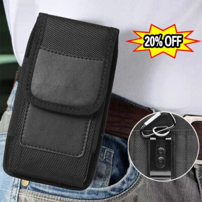 Cell Phone Holster For Google Pixel 9 Pro XL 8 Pro 7a 6 5 Belt Nylon Holder Case - Image 1 of 4