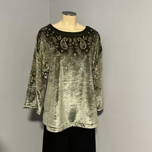 ENVOLVENTES SUAVES ~ HELENA Túnica Top Camisa Top Pequeña M PM NUEVA - Imagen 1 de 6