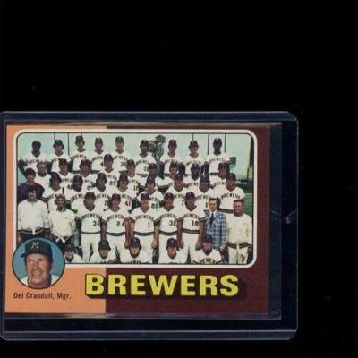 1975 Topps Baseball  #384 Milwaukee Brewers Team Checklist - Image 1 of 2