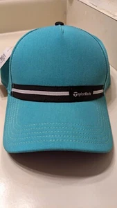 TaylorMade Medium RIBBON HAT adjustable Cap - Emerald/Black - Picture 1 of 4