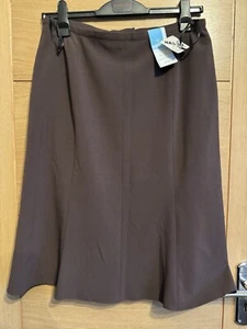 Women Berkertex Aline Skirt Brown Size 14 - Picture 1 of 7