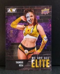 2023 Upper Deck AEW We Are All Elite Purple /25 Thunder Rosa #AE-27 - Picture 1 of 3