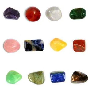 Reiki Crystal Products 100 % Original 12 Chakra Set Of Clear Quartz Lapis Lazuli - Picture 1 of 5
