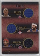 2007 Topps Luxury Box Six Piece Relics Gold /25 Chauncey Billups Rasheed Wallace