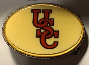USC UNIVERSITY of SOUTHERN CALIFORNIA BLINKING BELT BUCKLE CALIFORNIA CHAMPIONS - Picture 1 of 2