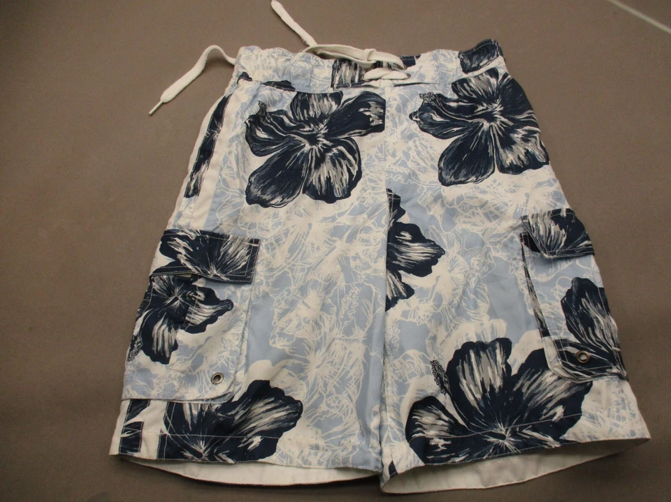 Shorts de natação MOSSIMO SUPPLY CO tamanho S masculino cintura elástica forrado com cordão 948 - Imagem 1 de 4