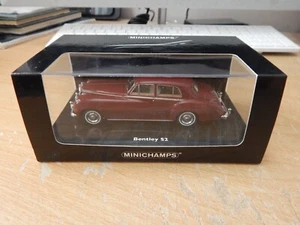 MINICHAMPS 1/43 BENTLEY S2 STANDARD SALOON in DK RED #436 139951, 1/1200 - Picture 1 of 6
