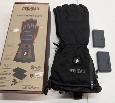 Guantes negros térmicos RedHead para hombre XL 5v batería acción calor caza Foto 1 de 4