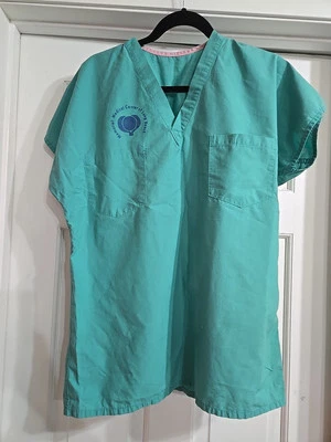 Vintage Scrub Top Memorial Medical Center Of Long Beach - Image 1 of 4
