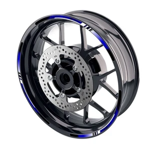 For Triumph STREET TRIPLE 765 / R 18 19 20 21 17 inch Wheel Sticker Blue SHADE - Picture 1 of 11