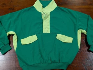 Cropped Quarter Snap Workout Top Green Medium - Bild 1 von 9