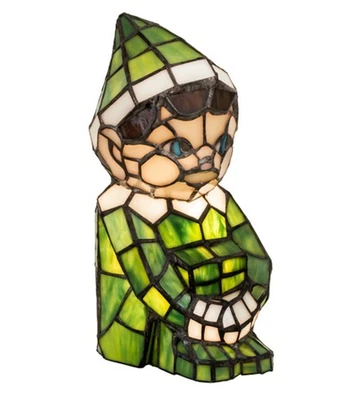 Meyda Tiffany 200347 Elf 10" Tall Green Novelty Specialty Lamp - Image 1 of 4