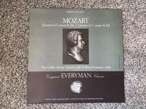 Mozart Quintet Griller String Quartet Lp In G Minor. K 516 VG Condition - Picture 1 of 6