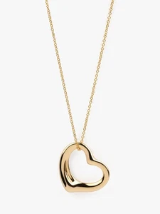 Tiffany & Co. 18ct Yellow Gold 22mm Elsa Peretti Open Heart Pendant - Picture 1 of 4
