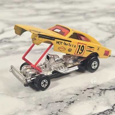 RARE Vintage 1971 Matchbox Lesney Superfast No. V Hot Smoker Dodge Charger Car - Image 1 of 4