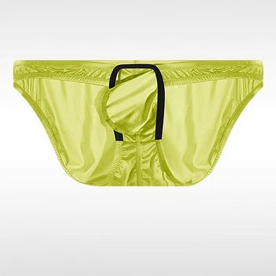 Hombres Sexy Seda de Hielo Suave Ultradelgado Tiro Bajo Ropa Interior Transpirable Calzoncillos Calzoncillos Foto 1 de 4