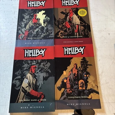 Hellboy, Novela Gráfica Lote 1,2,4,5 Mike Mignola Dark Horse Libro B1-30 Foto 1 de 4