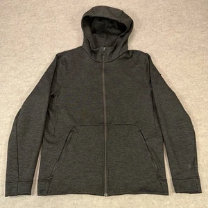 Lululemon Welterweight Hoodie Mens Medium Heather Green Full Zip Sweater Jacket - Picture 1 of 12