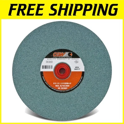 Silicon Carbide Grinding Wheel - 8x1x1-1/4 GC80-I-V - Image 1 of 2