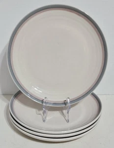 4 Pfaltzgraff Aura Pink Dinner Plates 10" Pink Blue Stoneware USA - Set Of 4 - Picture 1 of 11