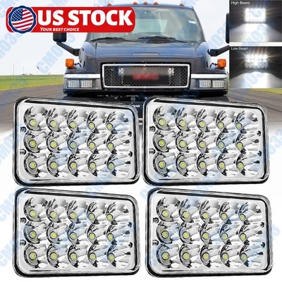 Faro LED halo para GMC C1500 2500 3500 K1500 K2500 K3500 1982-1986 4 piezas 4x6" Foto 1 de 4