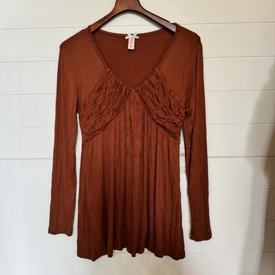 Nuevo con etiquetas Top Downeast Basics Sequoia para mujer oxidado manga larga talla mediana  Foto 1 de 4