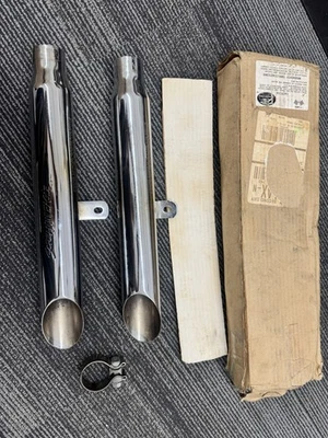 Harley Davidson Baloney Cut Mufflers 80013-95A “Screamin Eagle” For Softail - Image 1 of 4