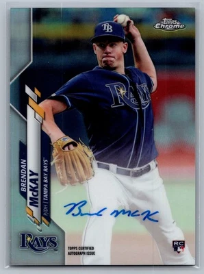 Brendan McKay 2020 Topps Chrome Rookie Auto Refractor /499 #RA-BM - Image 1 of 2