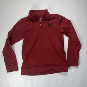 Under Armour UA Youth Hoodie Sweatshirt Logo Pullover Jacket Red Medium - Picture 1 of 3