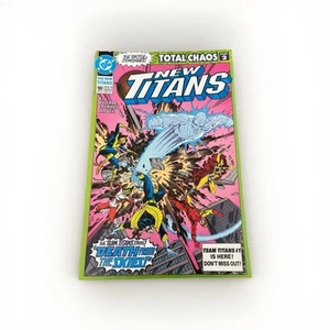 The New Titans #90 (1992) FN DC “Total Chaos” Part 2 Deathstroke Nightwing Raven - Picture 1 of 4