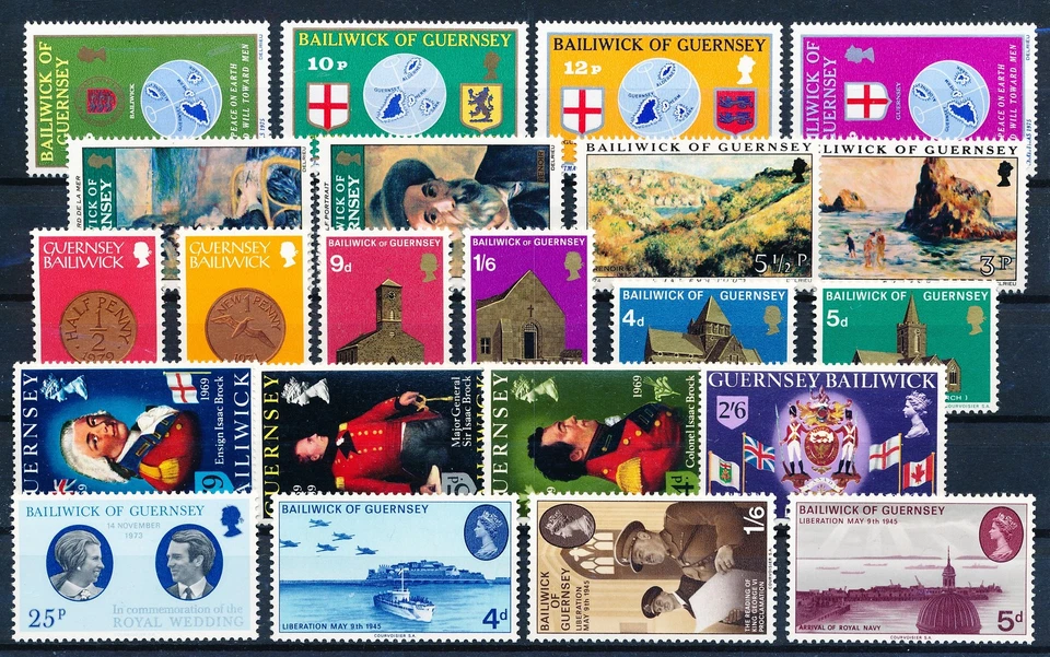 LS64137 Guernsey selection of nice stamps fine lot MNH - Image 1 of 1