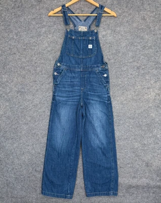 Vintage Polo Ralph Lauren Denim Overalls Girls 14 Sleeveless Dark Blue Outdoor - Image 1 of 4
