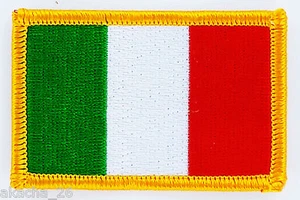 PATCH AUFNÄHER STICKEREI FLAGGE ITALIEN ABZEICHEN THERMOAUFKLEBER NEU FLAG PATCHE - Bild 1 von 1