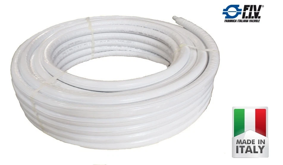 TUBO MULTISTRATO RIVESTITO 20x2 mm PEX/AL/PEX F.I.V. PER RISCALDAMENTO