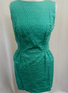River Island UK 12 Bow Back Textured Sleeveless Green Dress With Pockets Party - Picture 1 of 6