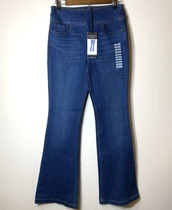 Sofia Vergara Jeans Womens 6 Blue Denim High Rise Flare Stretch Pull On Melisa - Picture 1 of 11