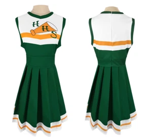STRANGER THINGS CHRISSY CUNNINGHAM COSTUME COSPLAY CHEERLEADER DRESS + POM POMS - Picture 1 of 4