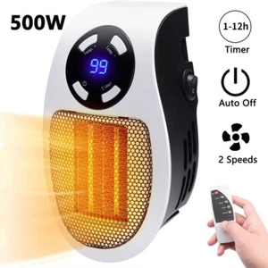 Mini Stufa Stufetta Elettrica 500w Senza Filo Portatile Regolabile Timer sus - Foto 1 di 1