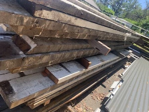 Recycled Ex-Warehouse Oregon Beams 220x60mm, Lengths 4-8m - $44 Per Lm - Picture 1 of 5