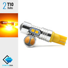 2x T10/192 2835 Chip Led High Power 30 Watts Amber/yellow Light Bulbs Sidemarker