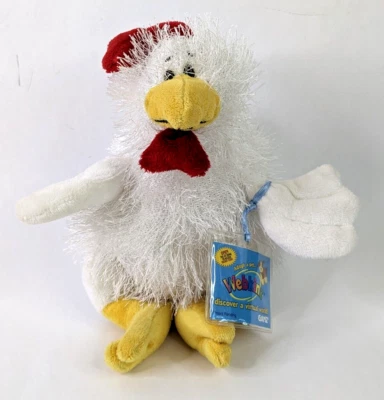 Ganz Webkinz Chicken Plush HM205 8" Stuffed Animal White With Code - Image 1 of 4