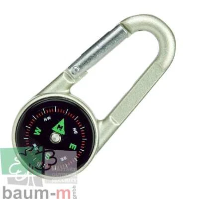 Karabiner von BCB 3 in1 Karabiner Kompass Thermometer Metallgehäuse Leuchtziffer