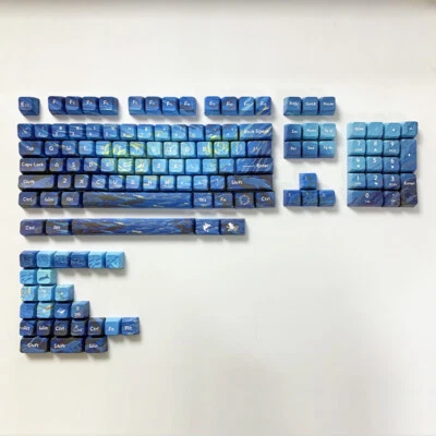 MDA Profile Blue Starlit Sky Dye Sublimation PBT Keycap Set - Image 1 of 4