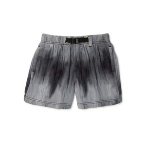 Wonder Nation Boys Buckle-Up Shorts, Black/Gray Size XXL (18) - Picture 1 of 3